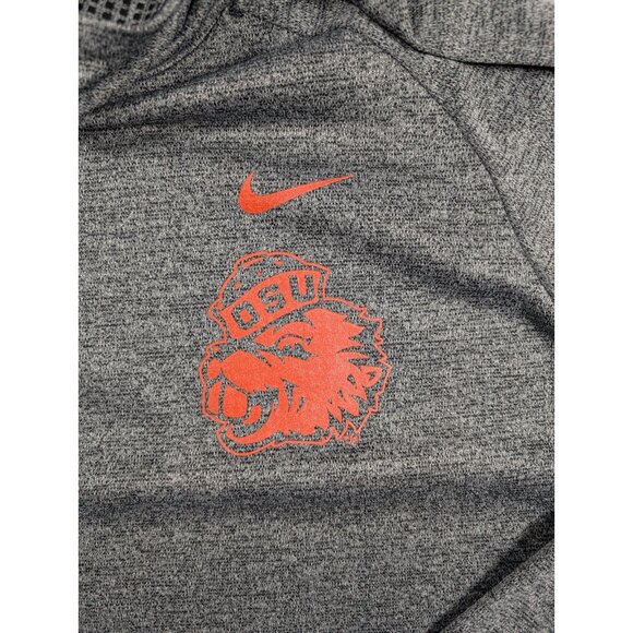 Oregon State University Beavers Nike Sweatshirt Womens Size Large Gray Cowl Neck - Picture 3 of 9